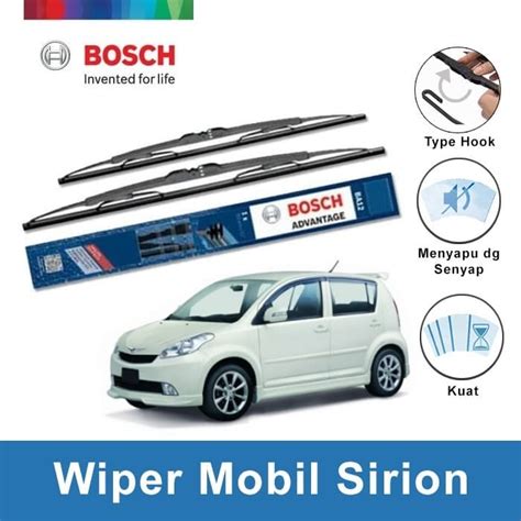 Jual Wifer Bosch Original Daihatsu Sirion Karet Wiper Mobil Depan