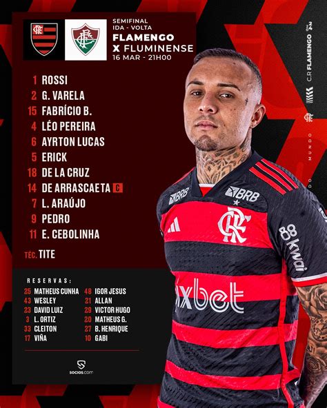 Veja Escala O Do Flamengo Para Jogo Contra O Fluminense