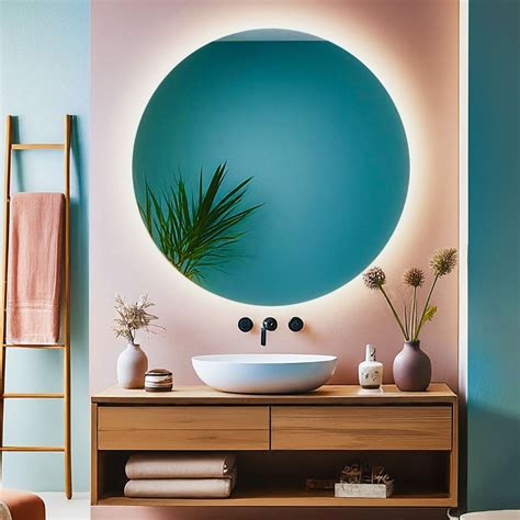 Round Backlit Bathroom Mirror A Light Mirrors