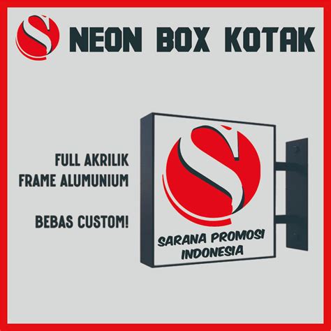 Jual Neon Box Kotak Neon Box Murah Neon Box Custom Shopee Indonesia