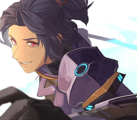 Safebooru 1girl A User Vtsy8742 Armor Ashera Xenoblade Black Hair Dark Skinned Female Dark