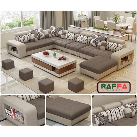 Jual RAFFA MEUBEL SOFA LETER U JUMBO SOFA RUANG TAMU MINIMALIS MODERN