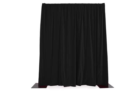 black drapes perform  display