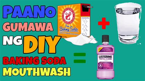 Paano Gumawa Ng D I Y Na Baking Soda Mouthwash YouTube