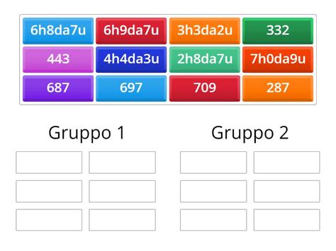 Scomponi I Numeri Group Sort