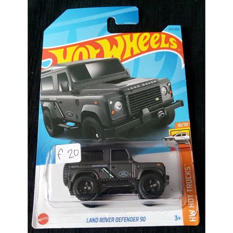 Hot Wheels Land Rover Defender Hw Hot Trucks Black Shopee Malaysia