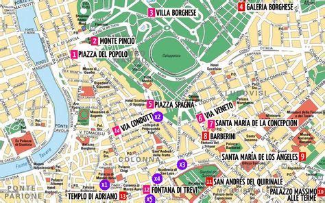 Mapa De Roma Con Planos En Detalle Para Tu Viaje P En Mapa De