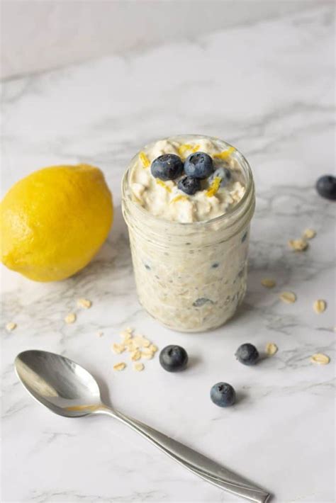 Lemon Blueberry Overnight Oats Sinful Nutrition