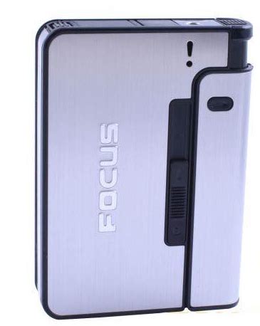 ᐉ Портсигар Focus + запальничка на 10 сигарет Silver (№XT-4938 Silver ...