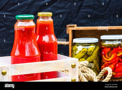 Canned Veggies In Vinegar Pickled Veggies Stock Photo Alamy