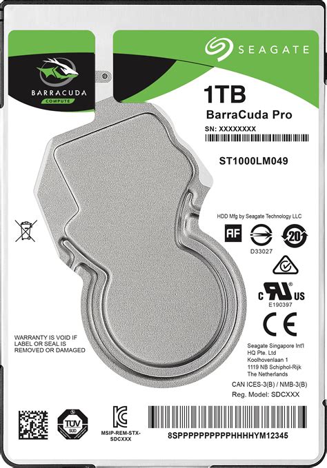 ST1000LM049: 2.5" HDD 1 TB Seagate Barracuda Pro mobile at reichelt elektronik