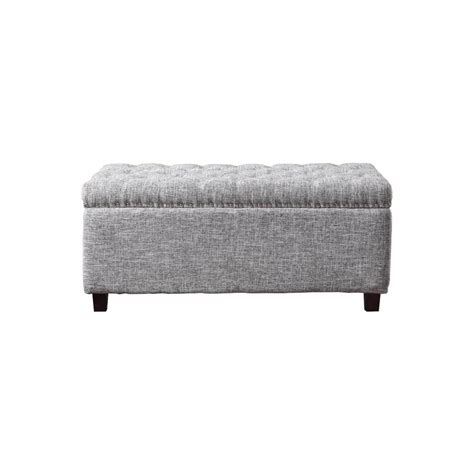 Grey Storage Ottoman