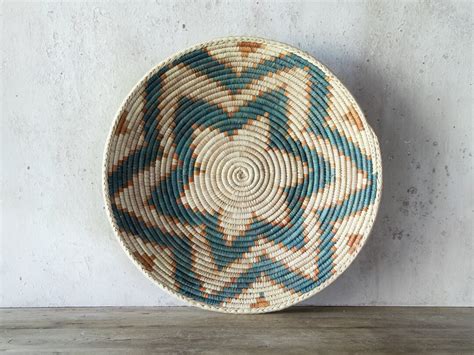 Native American Basket Bowl Vintage Navajo Hand Woven Artisan Basket