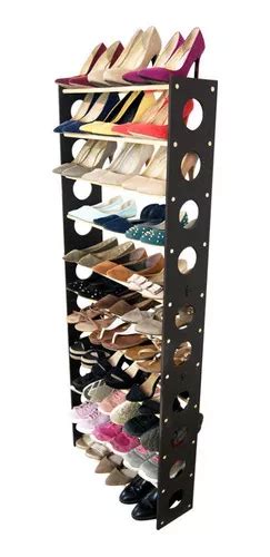 Rack Zapatera Organizador Niveles Pares Zapatos Madera Color