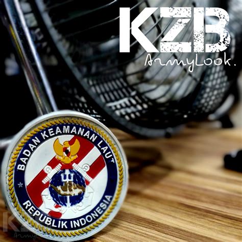 Patch Rubber Velcro BAKAMLA RI BADAN KEAMANAN LAUT REPUBLIK INDONESIA