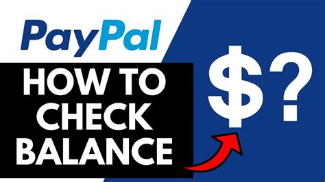 How To Check Paypal Balance On Paypal Youtube