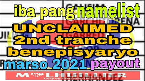 March Payout Another List Nd Tranche Of Sap Beneficiaries Youtube