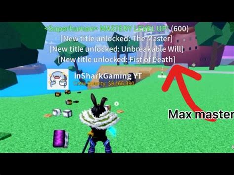 Reaching MAX Mastery In Superhuman Blox Fruits YouTube