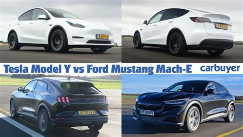 Tesla Model Y Vs Ford Mustang Mach E Rivals Comparison Carbuyer