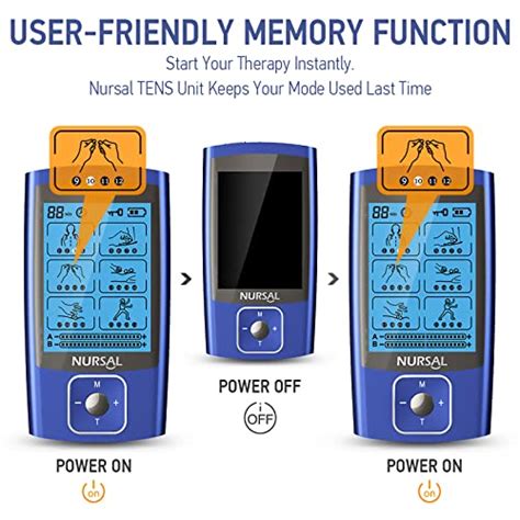 Nursal Tens Ems Unit Muscle Stimulator For Pain Relief Therapy