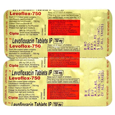 Levoflox 750 Tablet 5 S Price Uses Side Effects Composition Apollo