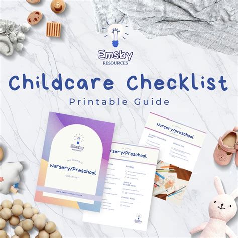 Childcare Checklist, Daycare Checklist, Printable Childcare Checklist ...