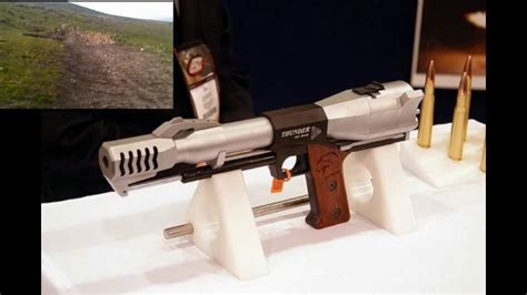 The Triple Action Thunder. A prototype .50 BMG breech loaded pistol that was created to show off ...