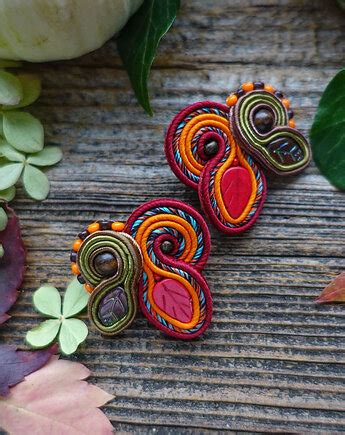 Kolczyki Soutache Modne Kolczyki Sutasz W Pakamera Pl