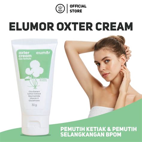 Jual ELUMOR OXTER CREAM PEMUTIH Pencerah Ketiak Selangkangan Area