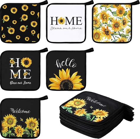 Amazon Bencailor Pcs Pot Holders With Pocket Kitchen Hot Potholders Hot Pad Oven Mitts