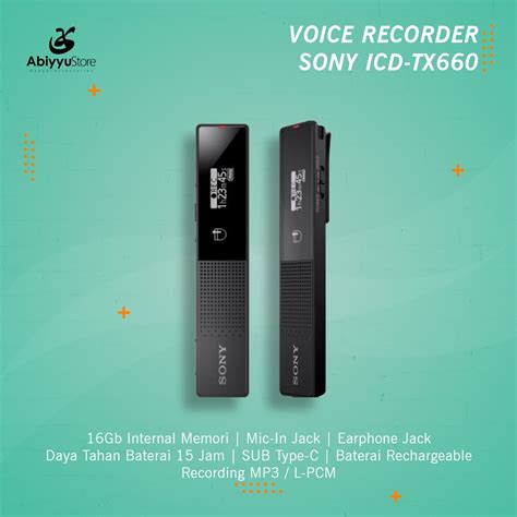 Jual Alat Perekam Rekam Suara Sony Icd Tx Rekaman Audio Voice