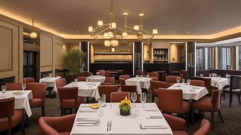 Premium AI Image | The dining room at the ritz carlton