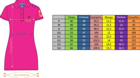 Tabela De Tamanhos