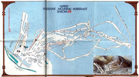 Hunter Mountain Trail Map 1983 | NY Ski Blog