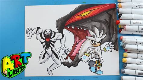 How To Draw Muto Antivenom And Silver The Hedgehog Youtube