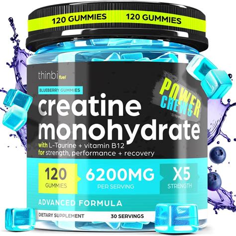 Amazon Complejo De Gomitas De Monohidrato De Creatina 6200 Mg