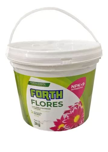 Adubo Fertilizante Forth Flores 3kg Completo Jardineira MercadoLivre