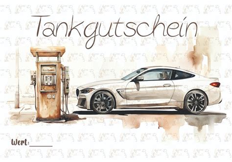 Tankrabatt Gutschein Tankgutschein Gutschein Tanken Tanken Etsy De