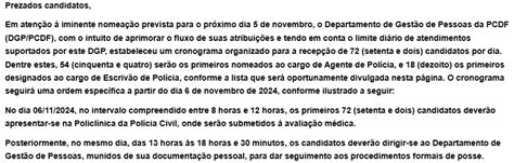 Concurso PCDF 791 nomeações publicadas no DODF confira a lista