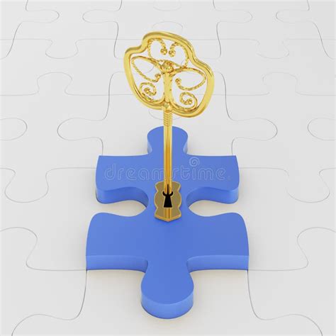 Golden Key Puzzle Stock Illustrations 235 Golden Key Puzzle Stock