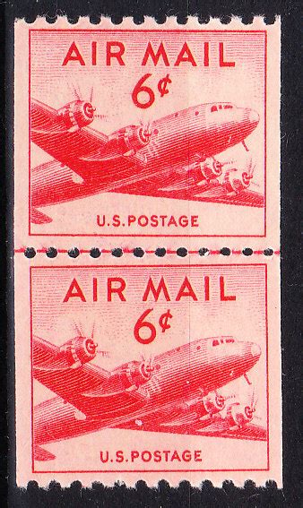 MOstamps US Scott C41 Mint OG NH Line Pair Lot DS 4802 United