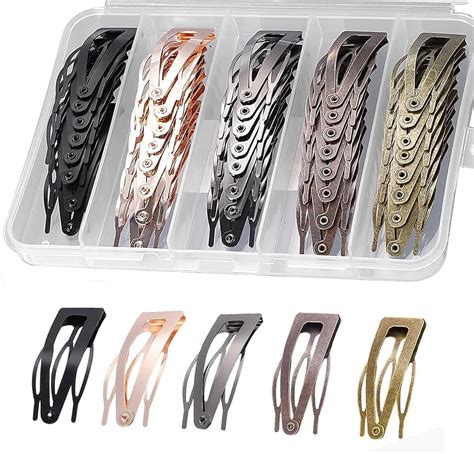 Amazon Chinco 24 Pieces Double Grip Hair Clips Metal Snap Hair