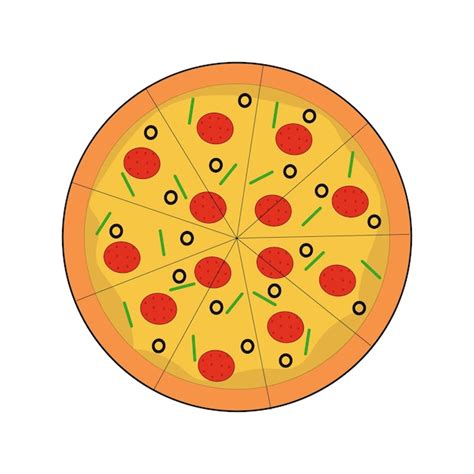 Premium Vector Pizza Vector Art Illutration