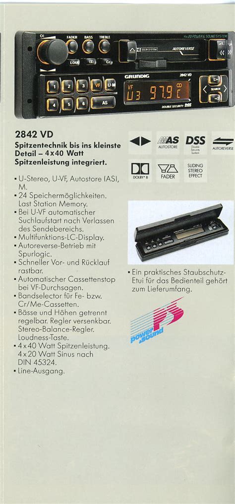 Grundig Autoradio Programm