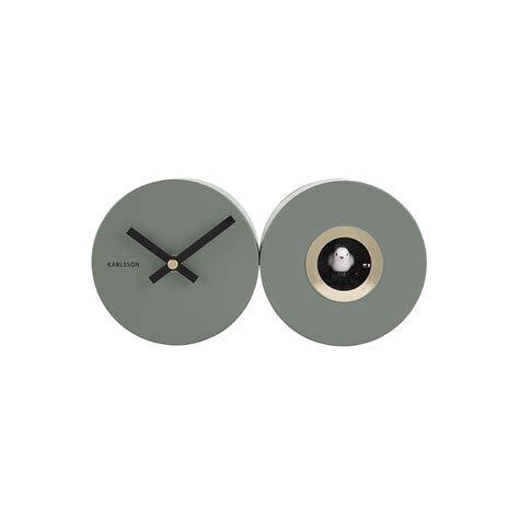 Horloge Murale Duo Cuckoo Vert Karlsson Ka Gr