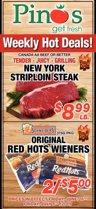 Weekly Hot Deals Pino S Get Fresh Sault Ste Marie On