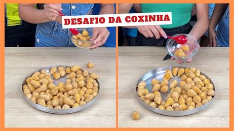 DESAFIO DA COXINHA Quem Pega Mais Em Menos Tempo YouTube