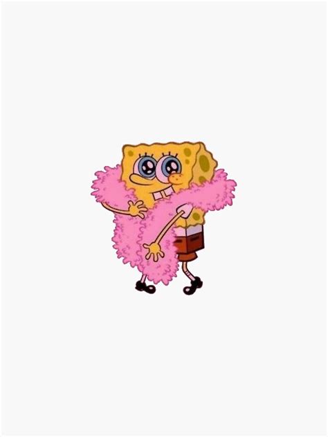 Spongebob Sticker For Sale By Meggg8201 Redbubble