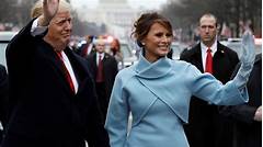 Melania Trump Wore A Navy Blue Dress On Inauguration Day You Wont Believe This Detail