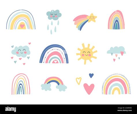 Rainbows And Sunshine Clipart Image